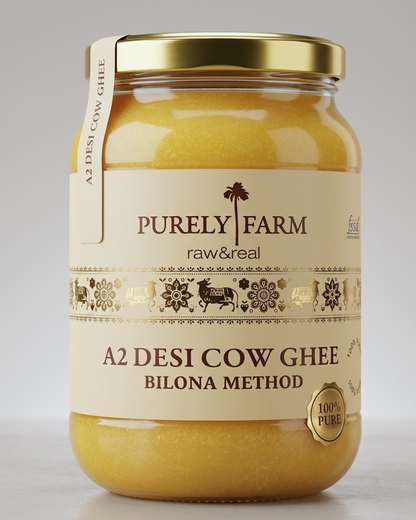 A2 Cow Ghee | Bilona Method | Curd-Churned | Lab Tested I 500 ML