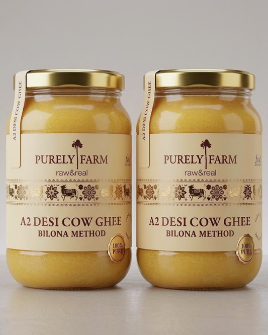 A2 Cow Ghee | Bilona Method | Curd-Churned | Lab Tested I 2L