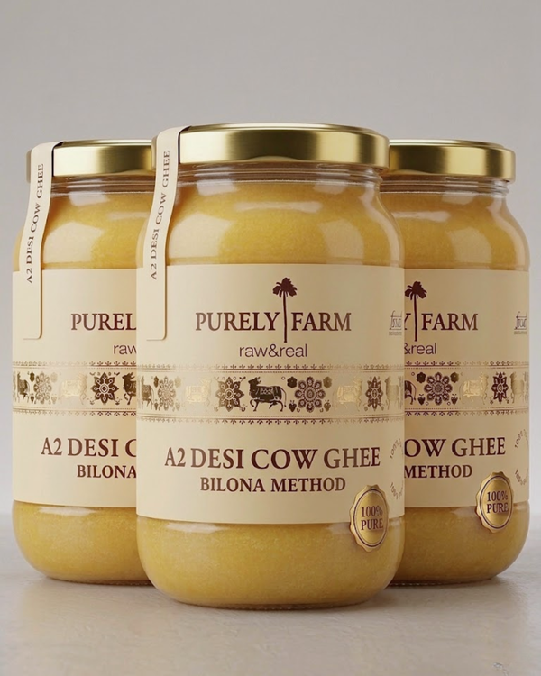 A2 Cow Ghee | Bilona Method | Curd-Churned | Lab Tested I 3L