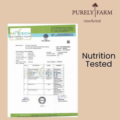 A2 Cow Ghee | Bilona Method | Curd-Churned | Lab Tested I 1000 ML