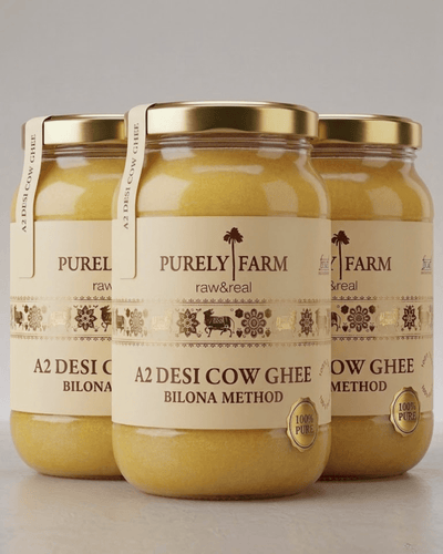 A2 Cow Ghee | Bilona Method | Curd-Churned | Lab Tested I 3L