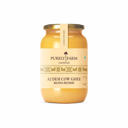 A2 Cow Ghee | Bilona Method | Curd-Churned | Lab Tested I 3L - Purely Farm