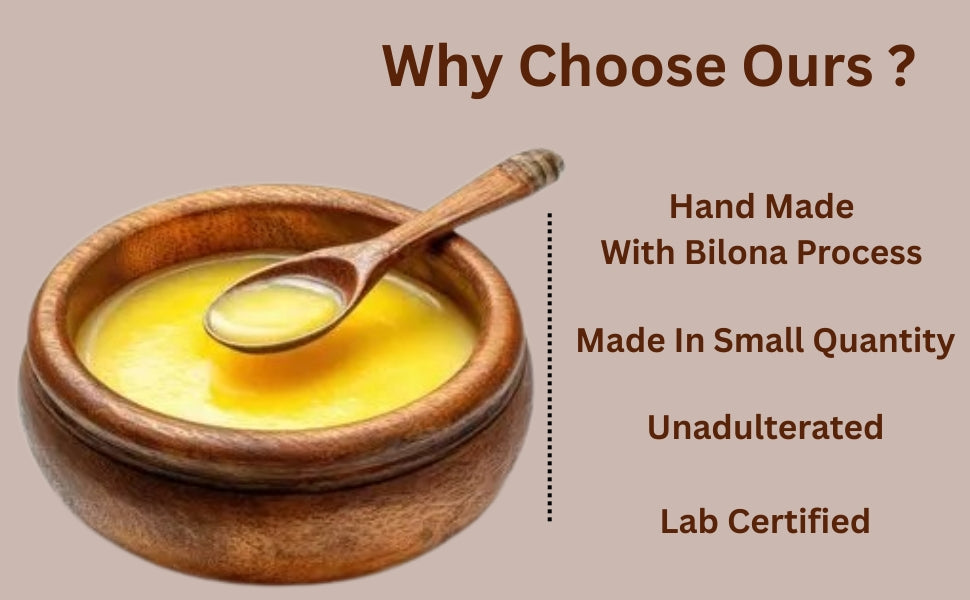 A2 Cow Ghee | Bilona Method | Curd-Churned | Lab Tested I 500 ML