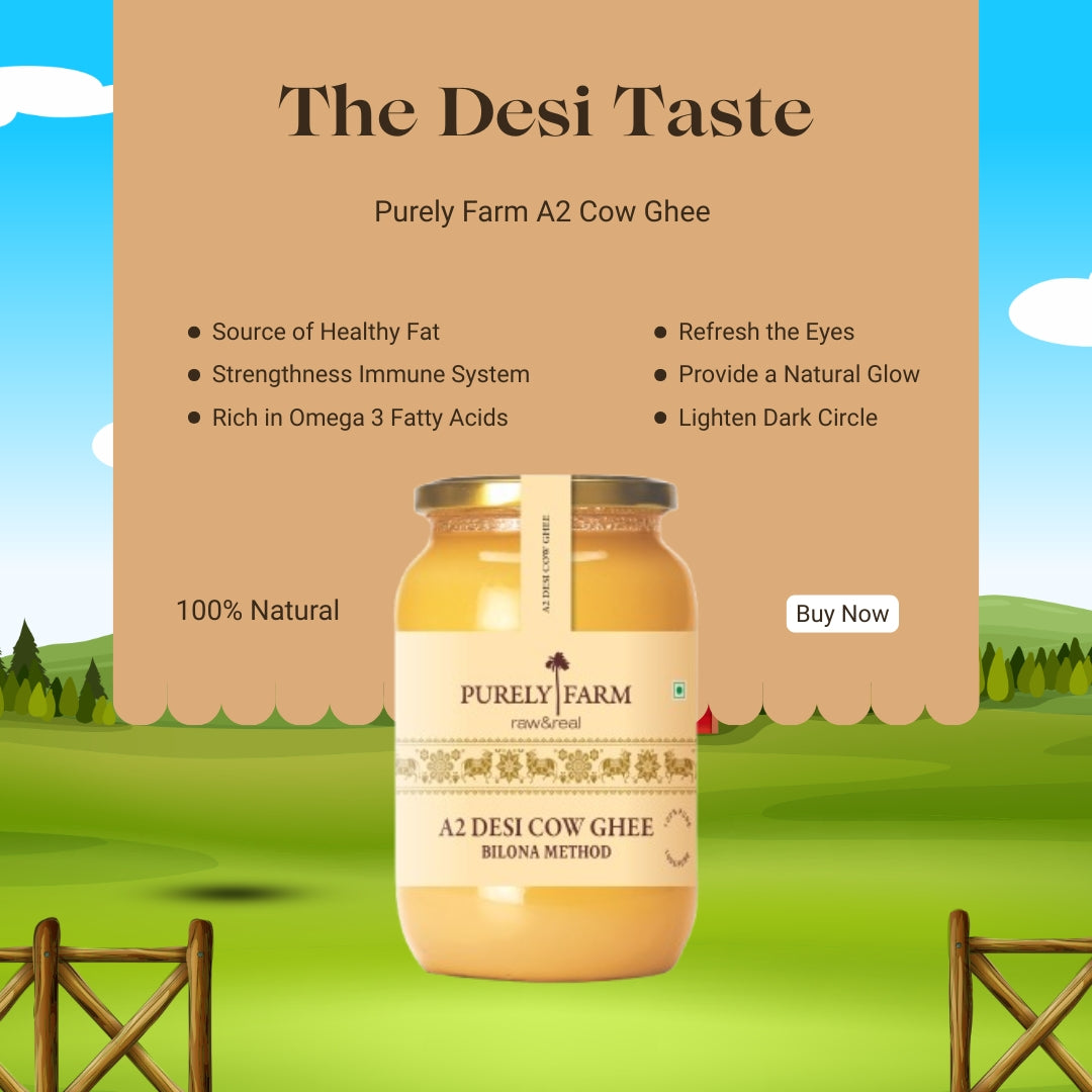 A2 Cow Ghee | Bilona Method | Curd-Churned | Lab Tested I 500 ML