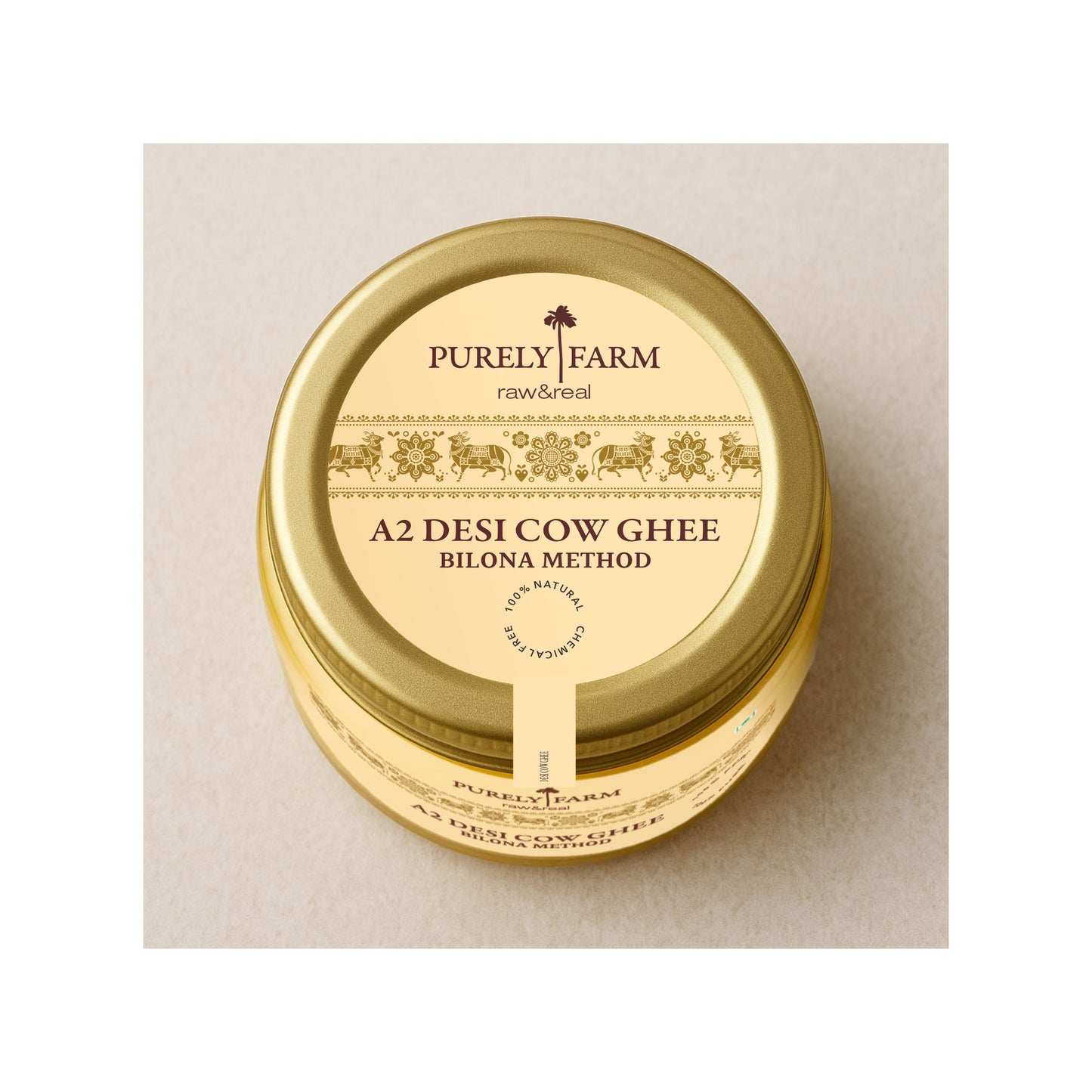 A2 Cow Ghee | Bilona Method | Curd-Churned | Lab Tested I 500 ML